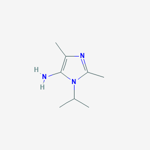 molecular formula C8H15N3 B13557281 1-Isopropyl-2,4-dimethyl-1H-imidazol-5-amine 