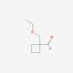 1-(Ethoxymethyl)cyclobutane-1-carbaldehyde
