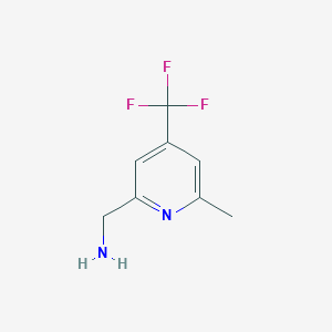 [6-Methyl-4-(trifluoromethyl)pyridin-2-YL]methylamine