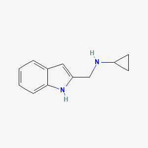 N-[(1H-indol-2-yl)methyl]cyclopropanamine