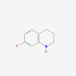 molecular formula C9H10FN B1355739 7-Fluoro-1,2,3,4-tetrahydroquinoline CAS No. 939758-75-5