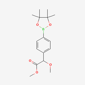 Methyl 2-methoxy-2-(4-(4,4,5,5-tetramethyl-1,3,2-dioxaborolan-2-yl)phenyl)acetate