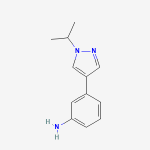 3-(1-Isopropyl-1h-pyrazol-4-yl)aniline