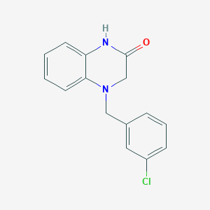 4-[(3-Chlorophenyl)methyl]-1,2,3,4-tetrahydroquinoxalin-2-one