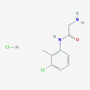 molecular formula C9H12Cl2N2O B1355745 2-amino-N-(3-chloro-2-methylphenyl)acetamide hydrochloride CAS No. 1052545-13-7