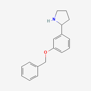 2-(3-(Benzyloxy)phenyl)pyrrolidine