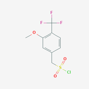 (3-Methoxy-4-(trifluoromethyl)phenyl)methanesulfonyl chloride