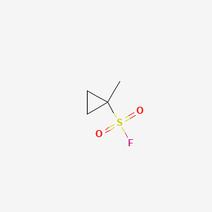 molecular formula C4H7FO2S B13557514 1-Methylcyclopropane-1-sulfonyl fluoride 