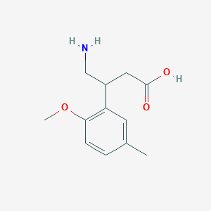 4-Amino-3-(2-methoxy-5-methylphenyl)butanoic acid