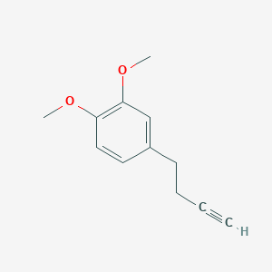 molecular formula C12H14O2 B13557555 4-(But-3-yn-1-yl)-1,2-dimethoxybenzene CAS No. 1290633-53-2