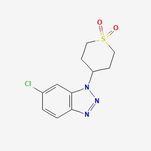 4-(6-Chloro-1H-benzo[d][1,2,3]triazol-1-yl)tetrahydro-2H-thiopyran 1,1-dioxide