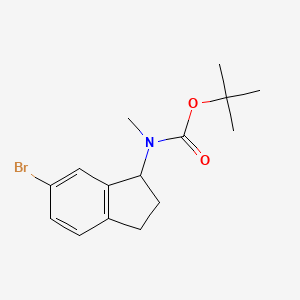 tert-butyl N-(6-bromo-2,3-dihydro-1H-inden-1-yl)-N-methylcarbamate