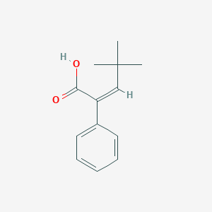 4,4-Dimethyl-2-phenylpent-2-enoic acid