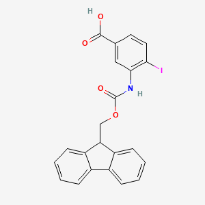 3-((((9H-Fluoren-9-yl)methoxy)carbonyl)amino)-4-iodobenzoic acid