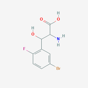 2-Amino-3-(5-bromo-2-fluorophenyl)-3-hydroxypropanoic acid