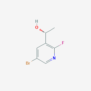 molecular formula C7H7BrFNO B13557714 (R)-1-(5-Bromo-2-fluoropyridin-3-yl)ethan-1-ol 