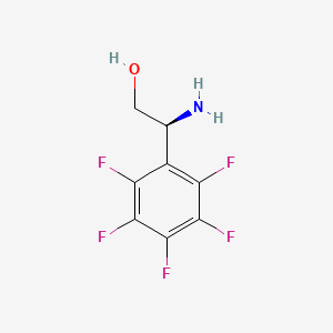 (s)-2-Amino-2-(perfluorophenyl)ethan-1-ol