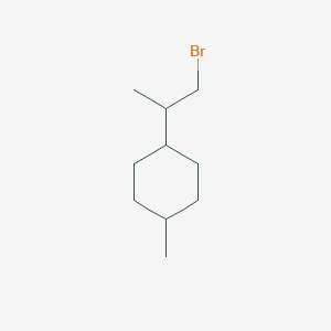 molecular formula C10H19Br B13557766 1-(1-Bromopropan-2-yl)-4-methylcyclohexane CAS No. 89471-55-6