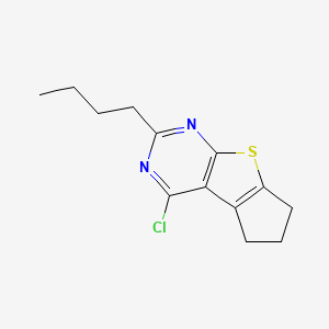 2-Butyl-4-chloro-6,7-dihydro-5h-cyclopenta[4,5]thieno[2,3-d]pyrimidine