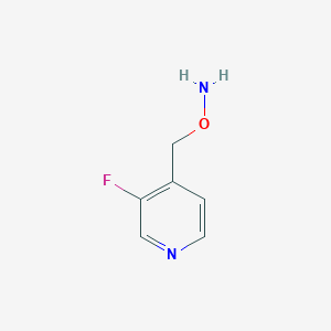 molecular formula C6H7FN2O B13557770 O-[(3-Fluoro-4-pyridyl)methyl]hydroxylamine 