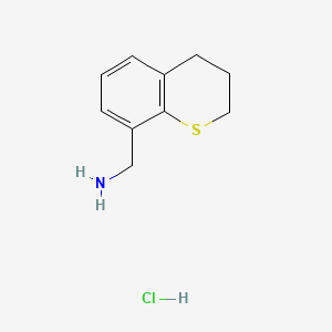 molecular formula C10H14ClNS B13557804 1-(3,4-dihydro-2H-1-benzothiopyran-8-yl)methanaminehydrochloride CAS No. 2803861-17-6