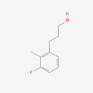 molecular formula C10H13FO B13557816 3-(3-Fluoro-2-methylphenyl)propan-1-ol 