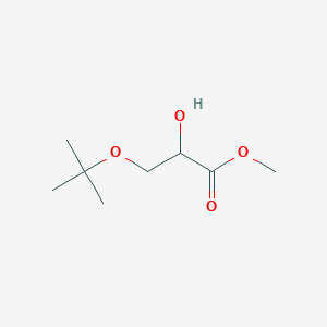 molecular formula C8H16O4 B13557824 Methyl 3-(tert-butoxy)-2-hydroxypropanoate 