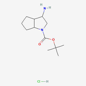 Tert-butyl3-amino-octahydrocyclopenta[b]pyrrole-1-carboxylatehydrochloride