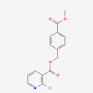 molecular formula C15H12ClNO4 B13557835 (4-Methoxycarbonylphenyl)methyl 2-chloropyridine-3-carboxylate CAS No. 454667-71-1