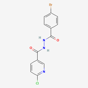 N'-(4-bromobenzoyl)-6-chloropyridine-3-carbohydrazide