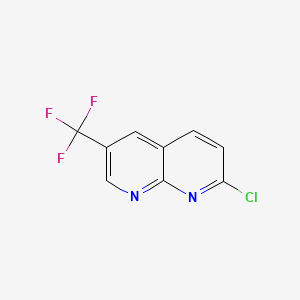 2-Chloro-6-(trifluoromethyl)-1,8-naphthyridine