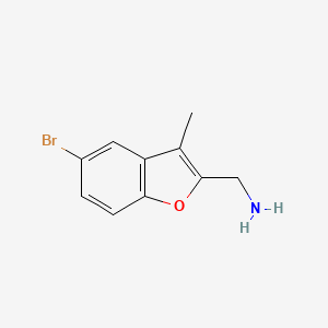 (5-Bromo-3-methylbenzofuran-2-yl)methanamine