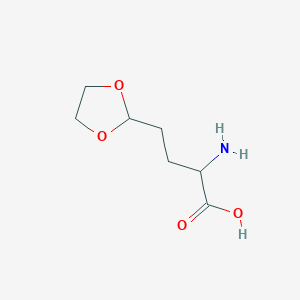 2-Amino-4-(1,3-dioxolan-2-yl)butanoic acid