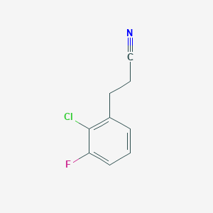 2-Chloro-3-fluorophenylpropanenitrile