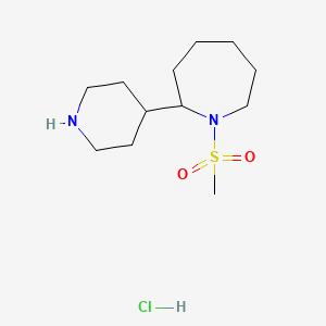 1-Methanesulfonyl-2-(piperidin-4-yl)azepanehydrochloride