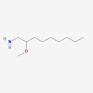 molecular formula C10H23NO B13558000 2-Methoxynonan-1-amine 