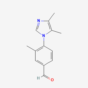 4-(4,5-Dimethyl-1h-imidazol-1-yl)-3-methylbenzaldehyde