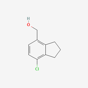 molecular formula C10H11ClO B13558040 (7-chloro-2,3-dihydro-1H-inden-4-yl)methanol CAS No. 2803855-62-9