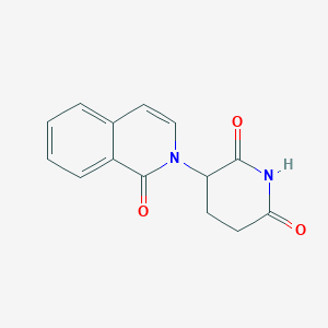 molecular formula C14H12N2O3 B13558069 3-(1-oxo-2(1H)-isoquinolinyl)-2,6-Piperidinedione 