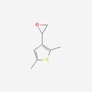 molecular formula C8H10OS B13558077 2-(2,5-Dimethylthiophen-3-yl)oxirane 