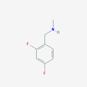 molecular formula C8H9F2N B1355811 1-(2,4-Difluorophenyl)-N-methylmethanamine CAS No. 696589-32-9