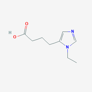 4-(1-Ethyl-1h-imidazol-5-yl)butanoic acid