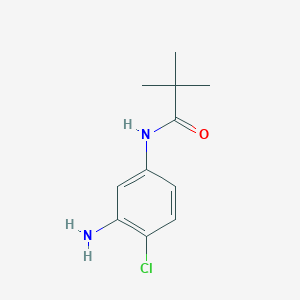 molecular formula C11H15ClN2O B1355812 N-(3-Amino-4-chlorophenyl)-2,2-dimethylpropanamide CAS No. 30758-15-7