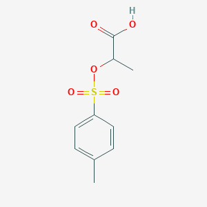 molecular formula C10H12O5S B13558134 2-(Toluene-4-sulfonyloxy)propionic acid 