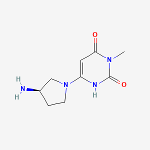 (R)-6-(3-Aminopyrrolidin-1-yl)-3-methylpyrimidine-2,4(1H,3H)-dione