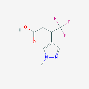 4,4,4-Trifluoro-3-(1-methyl-1h-pyrazol-4-yl)butanoic acid