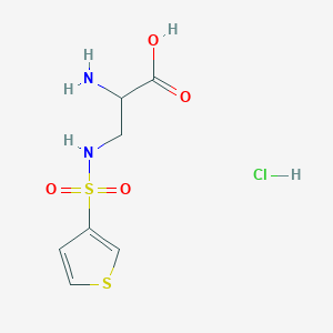 2-Amino-3-(thiophene-3-sulfonamido)propanoicacidhydrochloride