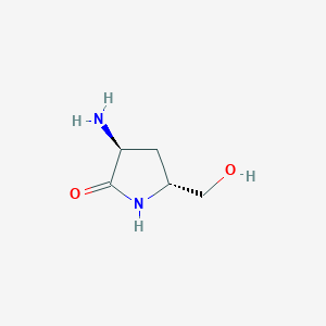 (3S,5R)-3-Amino-5-(hydroxymethyl)pyrrolidin-2-one