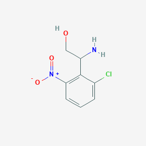 2-Amino-2-(2-chloro-6-nitrophenyl)ethan-1-ol