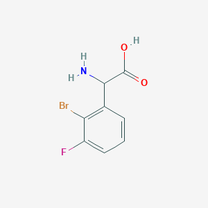 2-Amino-2-(2-bromo-3-fluorophenyl)acetic acid